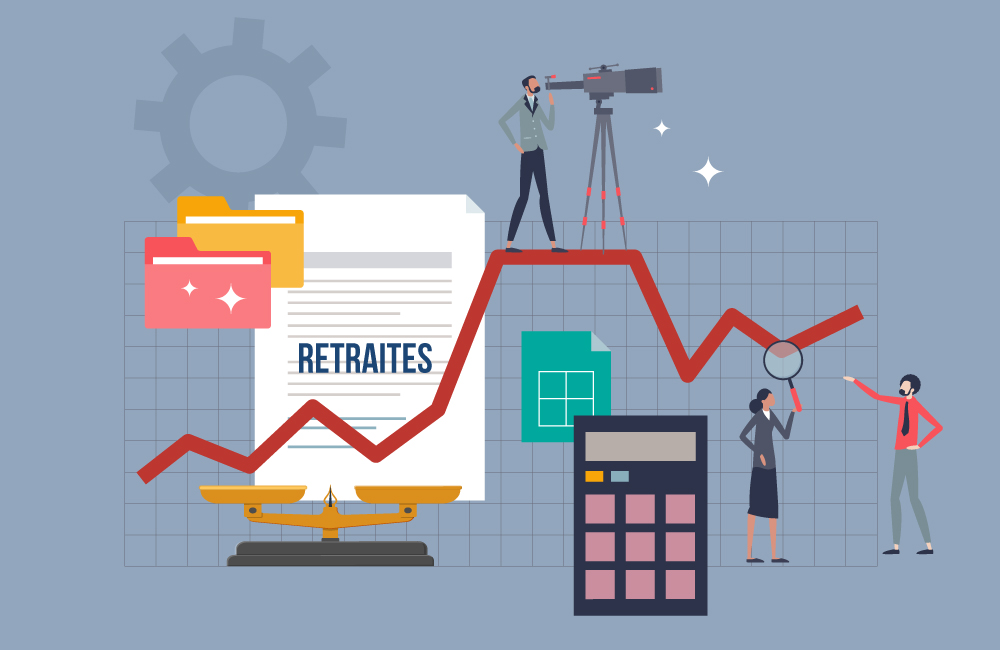 image illustrative d'un rapport financier sur les retraites