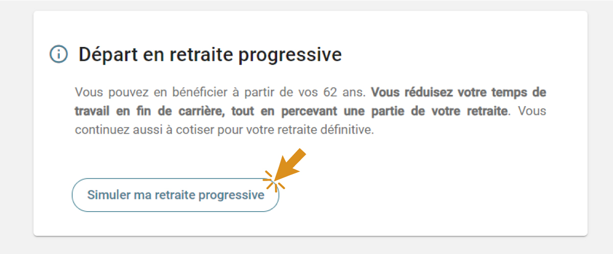 Simulateur de retraite progressive → le test