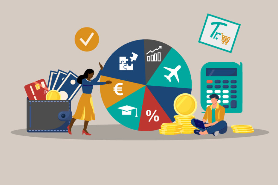 image illustrative de personnages calculant le prix d'un rachat de trimestres pour la retraite
